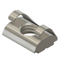 MODULAR SOLUTIONS ZINC PLATED PART<BR>M8 SQUARE NUT L 30 W/POSITION FIX